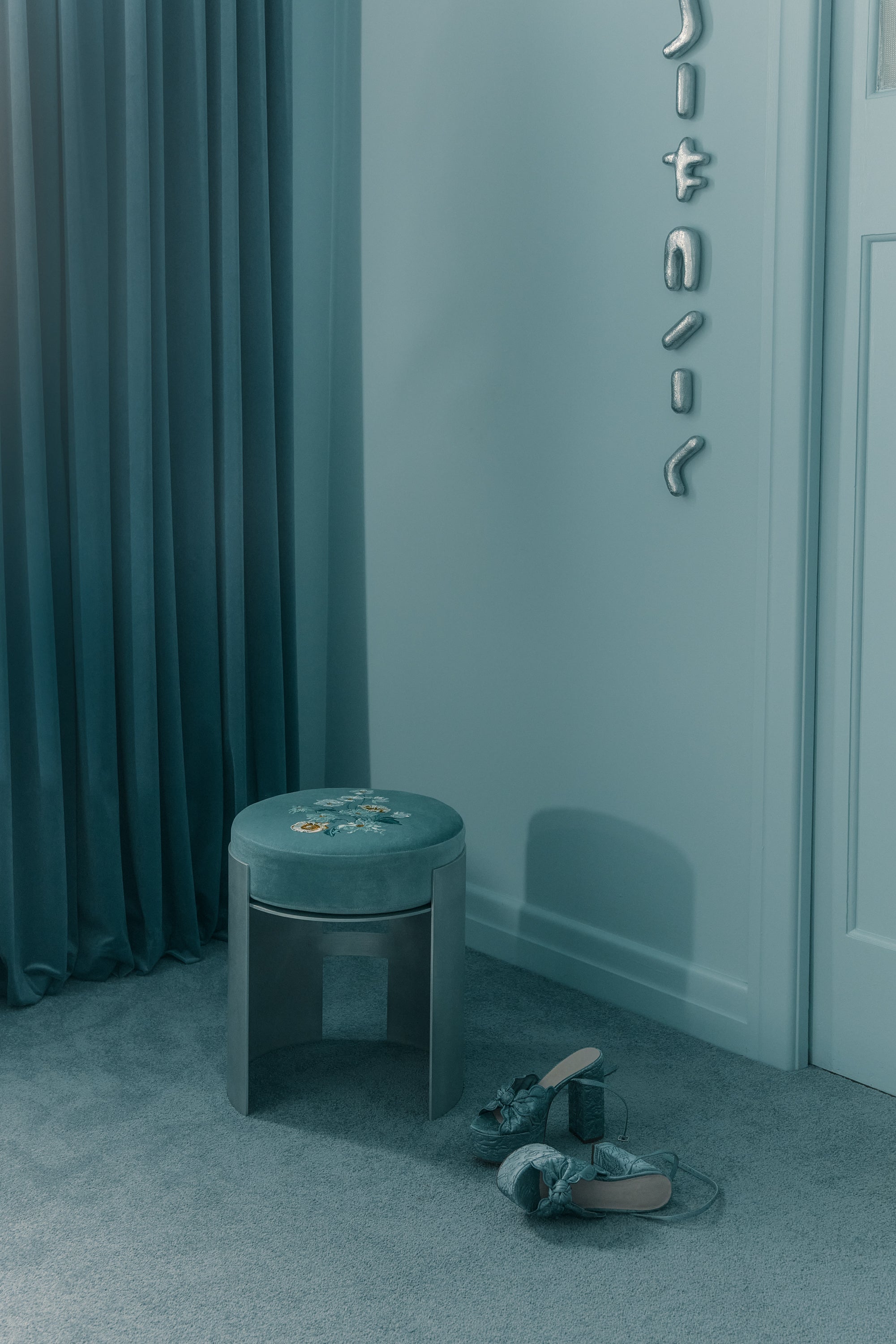 Polly Stool — Pilot Blue