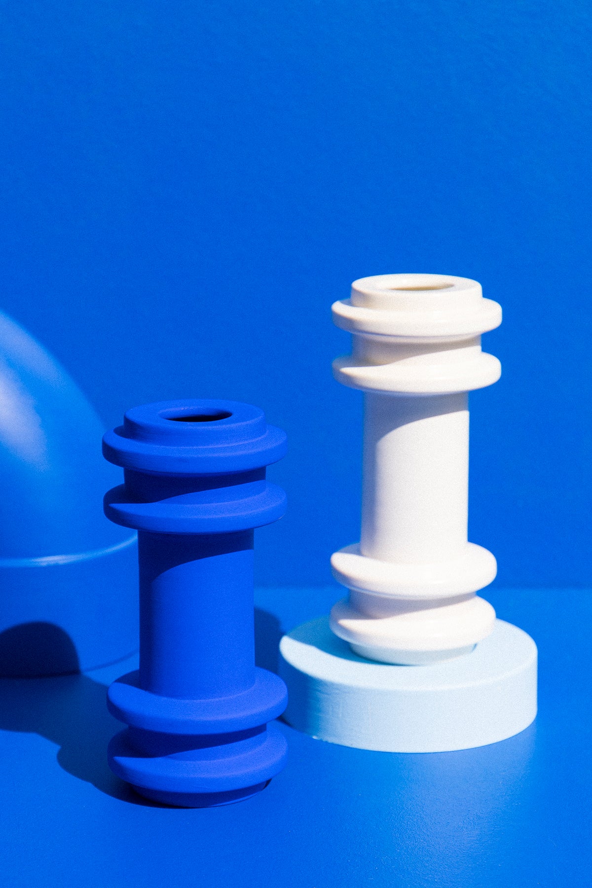 Severj Studio Istanbul Klein Blue Totem 1 ceramic vase on makers' Mrkt Makers Market Melbourne