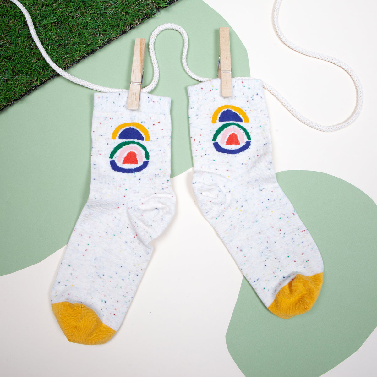 Claire Ritchie Rainbow socks Slowdown Studio Makers Market Makers' Mrkt Melbourne