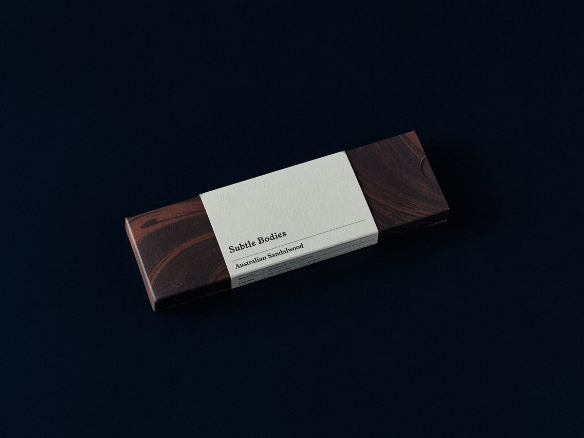 Subtle Bodies incense sandalwood Makers market makers Mrkt Melbourne